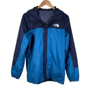 THE NORTH FACE Antora Rain Jacket Boys Size XL (18/20) Blue‎ Dryvent Windbreaker